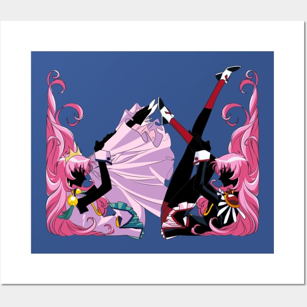 Revolutionary Girl Utena: The Two Utenas Wall Art by Grimalbean